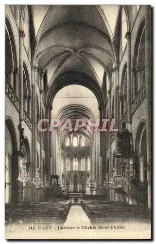 Cartes postales Caen Interieur de l Eglise Saint Etienne