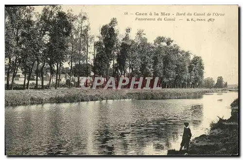 Ansichtskarte AK Caen a La Mer Bord du canal de l Orne Panorama du canal