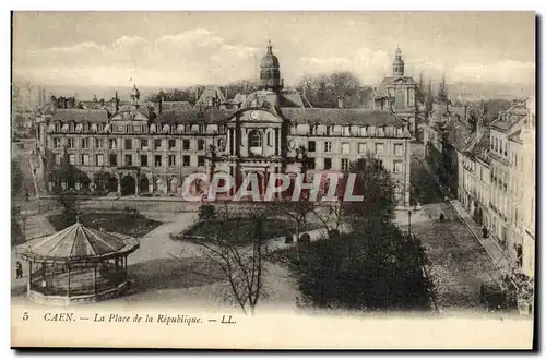 Ansichtskarte AK Caen La Place de la Republique