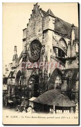 Cartes postales Caen Le Vieux Saint Etienne Portail Ouest