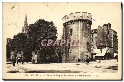 Cartes postales Caen La Tour Le Roy et le Clocher de Saint Pierre