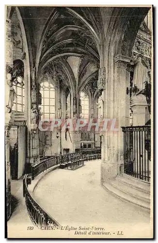 Cartes postales Caen L Eglise Saint Fierre Detail d Interieur