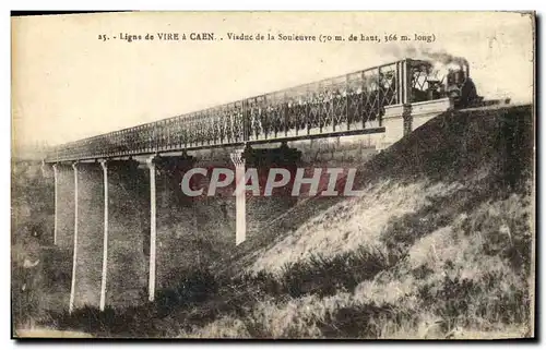 Cartes postales Caen Viaduc de Vire a Caen la Souleuvre Train