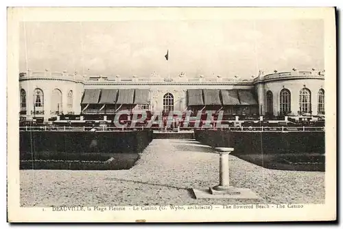 Cartes postales Deauville La Plage Fleurie