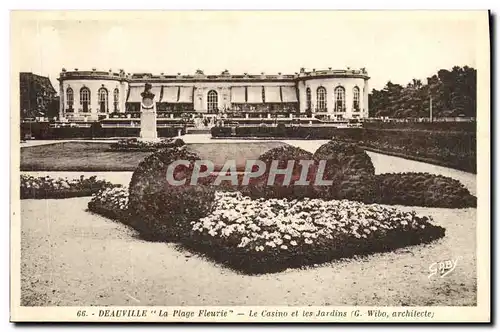 Cartes postales Deauville La Plage Fleurie Le Casino