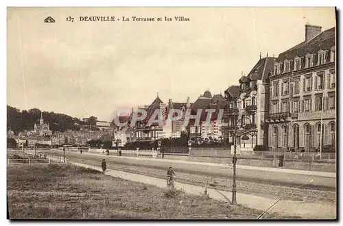 Cartes postales Deauville La Terrasse et Les Villas