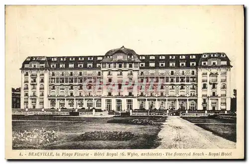 Cartes postales Deauville La plage fleurie Hotel Royal