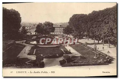 Cartes postales Lisieux Le Jardin Public