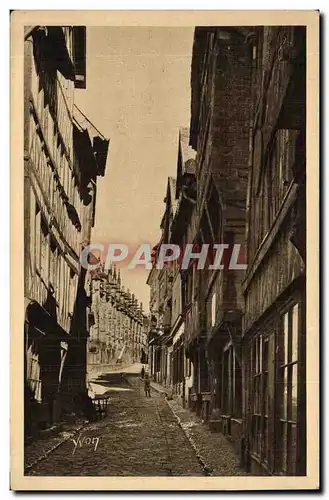 Ansichtskarte AK Lisieux Vieilles Maisons de la Rue Aux Feves