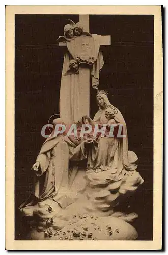 Cartes postales Lisieux Groupe Sculpte dominant le maitre autel dans la chapelle des carmelites de Lisieux