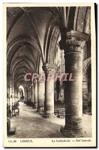 Cartes postales Lisieux La Cathedrale Nef Laterale