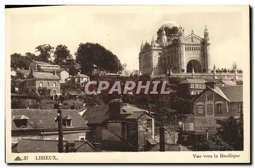 Cartes postales Lisieux Vue Vers La Basilique