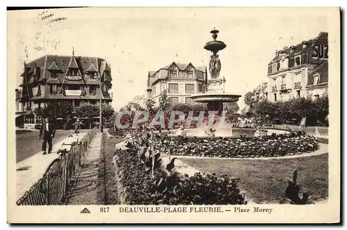 Cartes postales Deauville La Plage Fleurie Place Morny