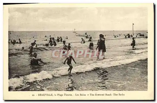 Cartes postales Deauville La Plage Fleurie Les Bains