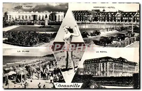 Ansichtskarte AK Deauville Le casino Normandy Hotel La plage Le Royal