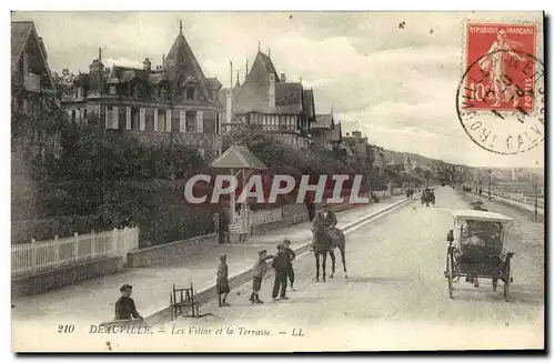 Ansichtskarte AK Deauville Les Villas et La Terrasse