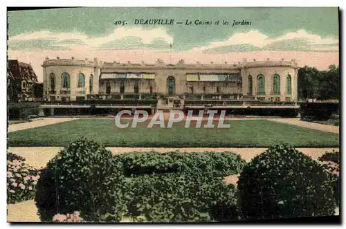 Ansichtskarte AK Deauville Le Casino et les Jardins