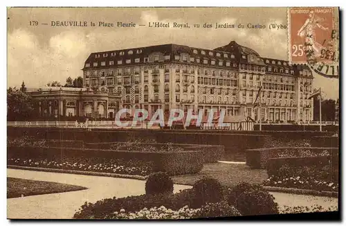 Ansichtskarte AK Deauville La Plage Fleurie L Hotel Royal vu des jardins du casino