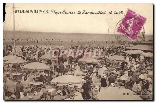 Cartes postales Deauville La Plage Fleurie le bar du soleil et la plage