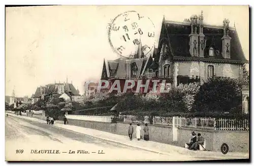 Cartes postales Deauville Les Villas