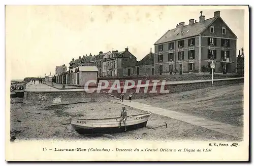 Cartes postales Luc Sur Mer Descente du a Grand Orient et Digue de l Est