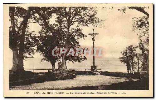 Ansichtskarte AK Honfleur La Croix de Notre Dame de Greve