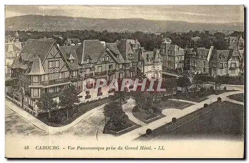 Ansichtskarte AK Cabourg Vue Panoramique Prise du Grand Hotel