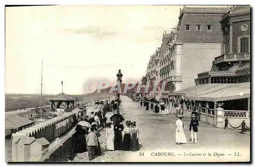 Cartes postales Cabourg Le Casino Et La Digue