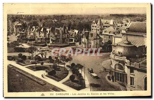 Cartes postales Cabourg Les Jardins du Casino et les Villas