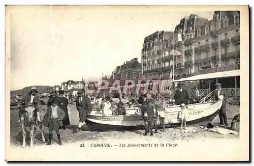 Cartes postales Cabourg Les Amusements De La Plage