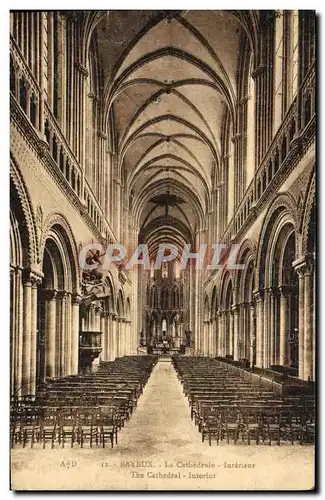 Cartes postales Bayeux La Cathedrale Interieur