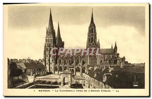 Ansichtskarte AK Bayeux La Cathedrale Prise De L Ancien Eveche