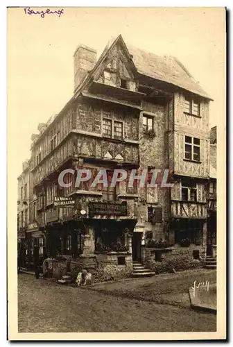 Cartes postales Bayeux Vieilles Maisons a L angle de La Rue St Martin et rue des Cuisiniers