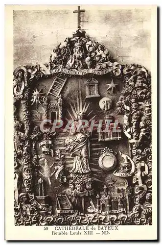 Cartes postales Bayeux De Cathedrale Retable Louis XIII