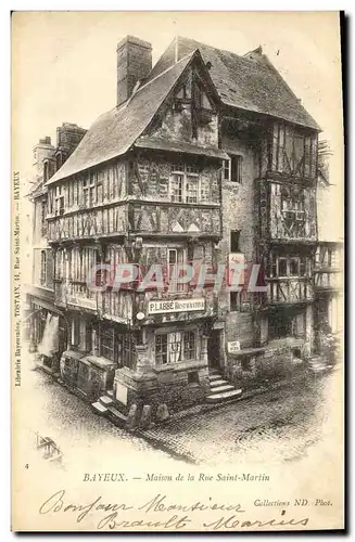 Cartes postales Bayeux Maison de La Rue Saint Martin