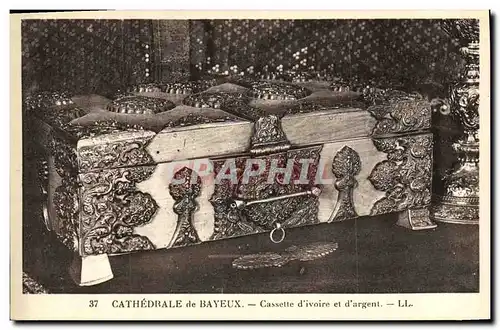 Cartes postales Cathedrale de Bayeux Cassette d ivoire et D argent