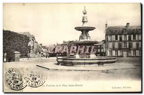 Cartes postales Bayeux La Fontaine de La Place Saint Patrice