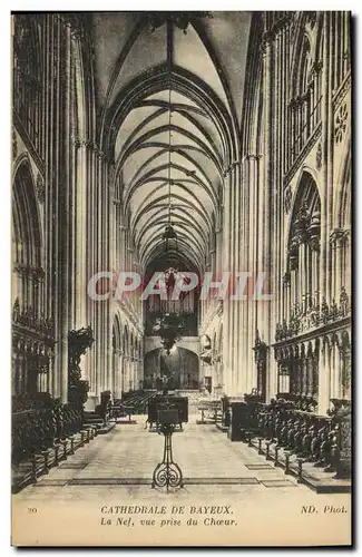 Cartes postales Cathedrale De Bayeux La NefVue Prise Du Choeur