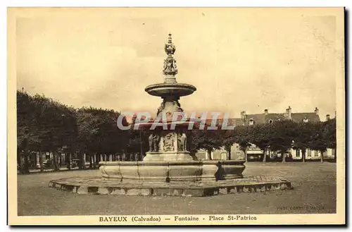 Cartes postales Bayeux Fontaine Place St Patrice