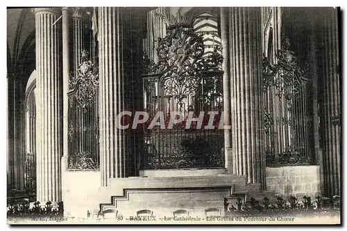 Cartes postales Bayeux La Cathedrale Les Grilles du pourtour du choeur