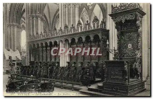 Cartes postales Bayeux La Cathedrale Les Stalles