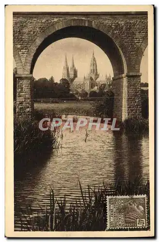 Cartes postales Bayeux La Cathedrale Vue d un Beau Coin