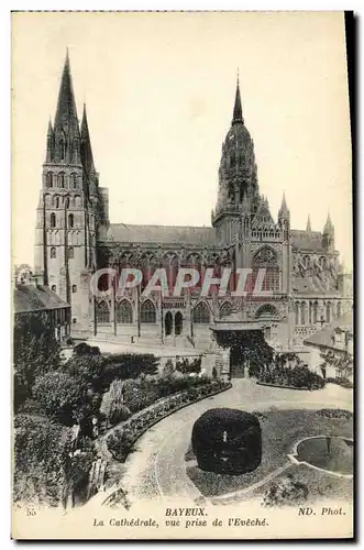 Cartes postales Bayeux La Cathedrale Vue Prise De L Eveche