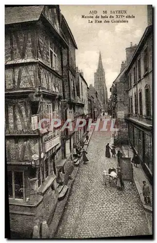 Ansichtskarte AK Bayeux Maison en Bois du 14eme Siecle la Rue des Cuisiniers