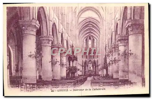 Cartes postales Lisieux Interieur de La Cathedrale