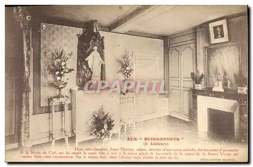 Cartes postales Aux Buissonnets A Lisieux Dans Celte Chambre Secour Therese Enfant atteinte