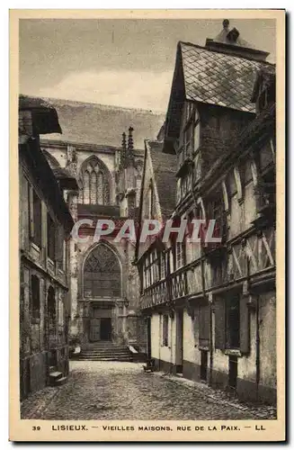 Cartes postales Lisieux Vieilles Maisos Rue De La Paix