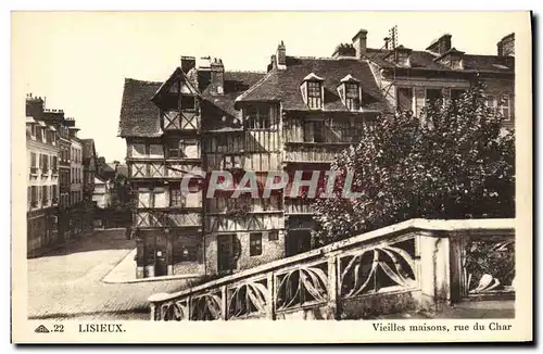 Cartes postales Lisieux Vieilles Maisons Rue de Char