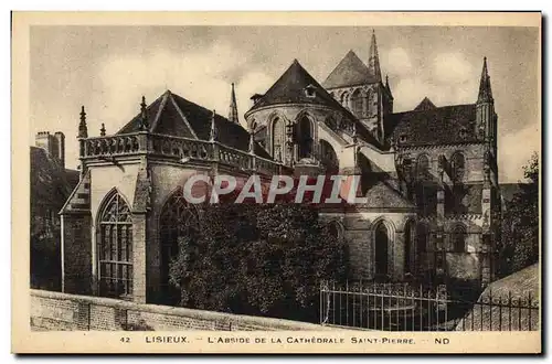 Cartes postales Lisieux L Abside De La Cathedrale Saint Pierre