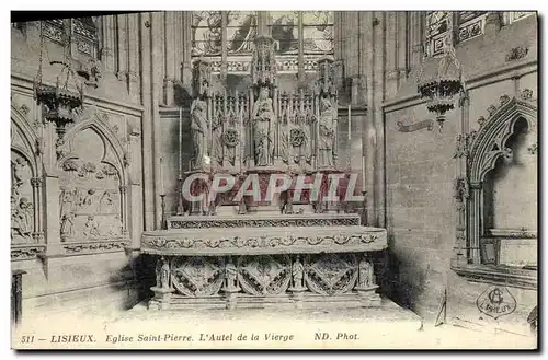 Cartes postales Lisieux Eglise Saint Pierre L Autel de La Vierge